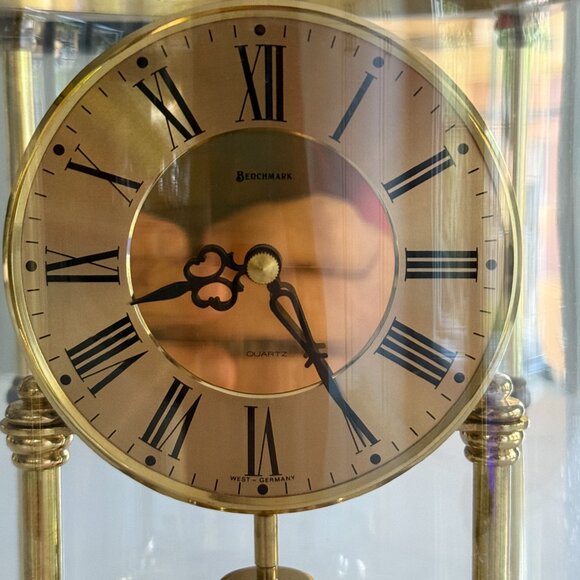 Benchmark Anniversary Mantle Clock - Vintage - Picture 2 of 10